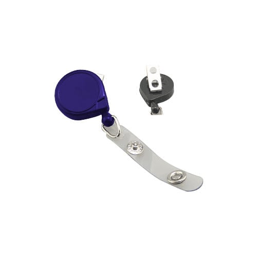 Mini-Bak Badge Reel with Strap and Swivel Clip - 25pk