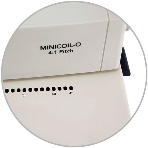 MINICOIL Manual Coil Binding Machine - Oval Hole