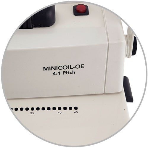 MINICOIL Manual Coil Punch with Electric Inserter - Oval Hole
