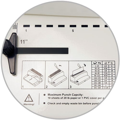MINICOMB Manual Plastic Comb Binding Machine