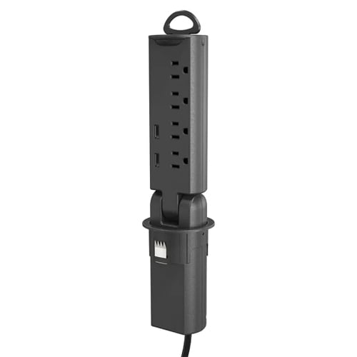 MooreCo Balt Pop-Up Grommet Outlet & USB Charger - 66666