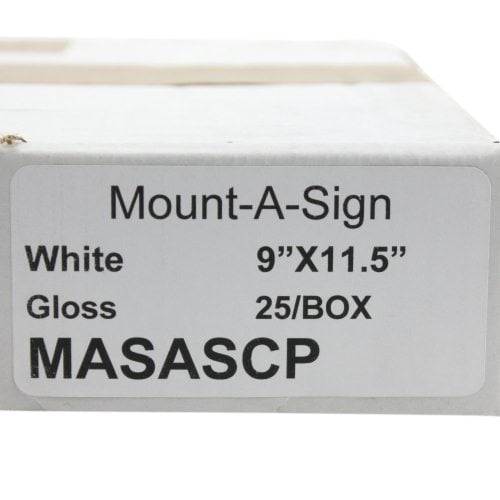 Mount A Sign 9" x 11.5" With 5mil Gloss Pouch Overlay - 25pk