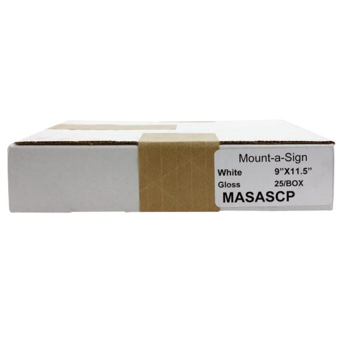 Mount A Sign 9" x 11.5" With 5mil Gloss Pouch Overlay - 25pk
