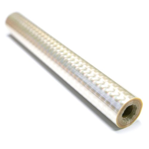 Spin Transparent Holographic 24" x 500' Laminating / Toner Fusing Foil - 1" Core