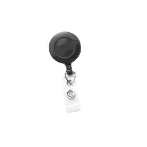 Round Badge Reel with Strap and Swivel Clip - 25pk