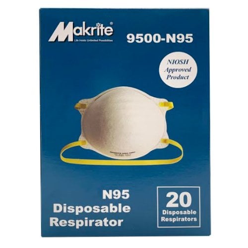 N95 Particulate Respirator Masks - 20/Pack