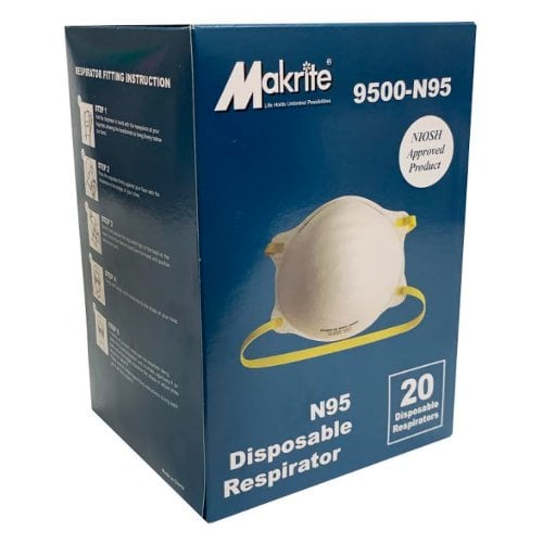 N95 Particulate Respirator Masks - 20/Pack