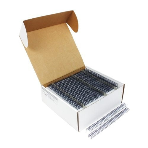 Navy 1/2" 3:1 Pitch Twin Loop Wire - 100pk