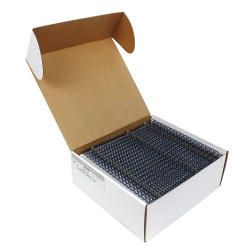 Navy 1/4" 3:1 Pitch Twin Loop Wire - 100pk