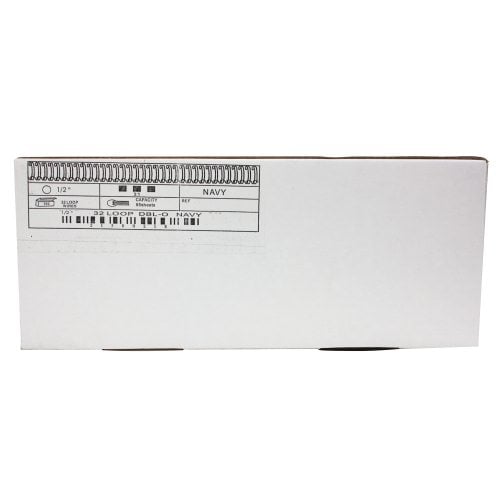 Navy 1/4" 3:1 Pitch Twin Loop Wire - 100pk