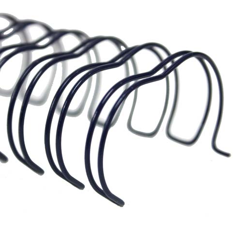 Navy 1" 2:1 Pitch Twin Loop Wire - 50pk