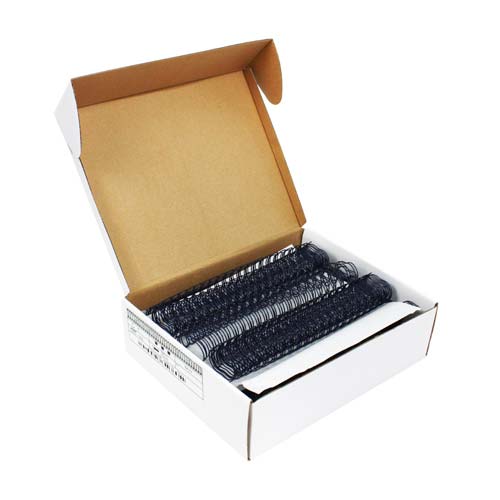 Navy 1" 2:1 Pitch Twin Loop Wire - 50pk