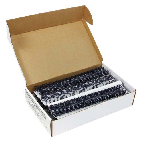 Navy 3/4" 2:1 Pitch Twin Loop Wire - 50pk
