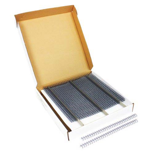 Navy 5/16" 3:1 Pitch Twin Loop Wire - 100pk