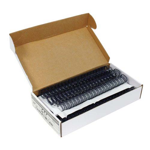 Navy 5/8" 2:1 Pitch Twin Loop Wire - 50pk