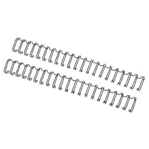 Navy 5/8" 2:1 Pitch Twin Loop Wire - 50pk