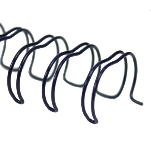 Navy 5/8" 2:1 Pitch Twin Loop Wire - 50pk