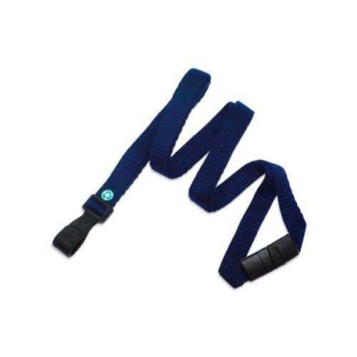 Navy Blue Break-Away 3/8" Bamboo Lanyard - 100pk