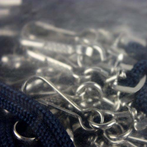 Navy Blue Round Braid Lanyard with NPS Swivel Hook - 100pk