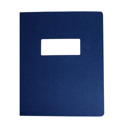 GBC Navy Linen Weave 8.75" x 11.25" With Windows 100 sets - 2000503