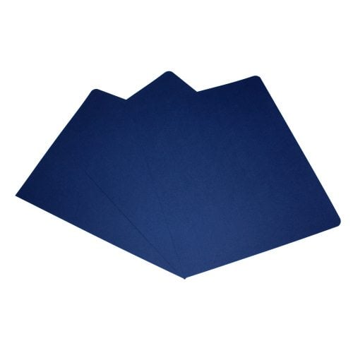 GBC Navy Linen Weave 8.75" x 11.25" With Windows 100 sets - 2000503