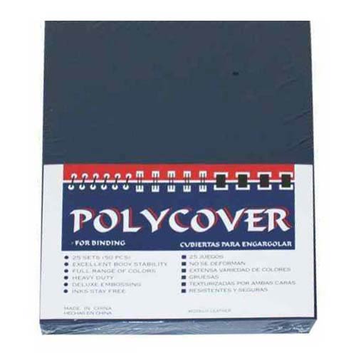 Navy Leather Grain Poly Covers