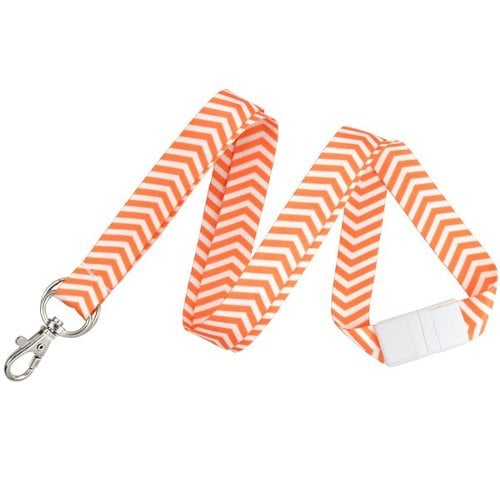 ZigZag Pattern Fashion Lanyards with Trigger Hook and Split Ring - 10pk