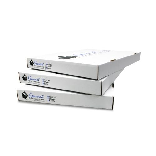 7.0 Mil 19" x 13" Static Cling Flexible Calendered Vinyl Film with 90# Layflat Liner - 200/Bx
