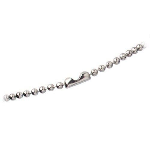 Nickel-Plated Steel 24" Beaded Neck Chains - 100pk