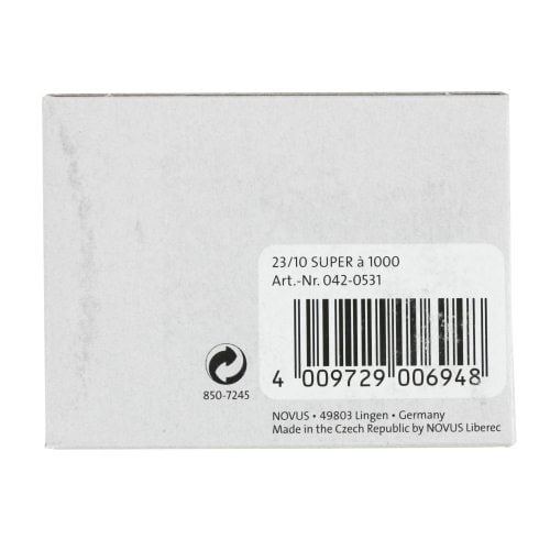 Novus 23-10 Super Premium Heavy Duty Staples - 1000pk