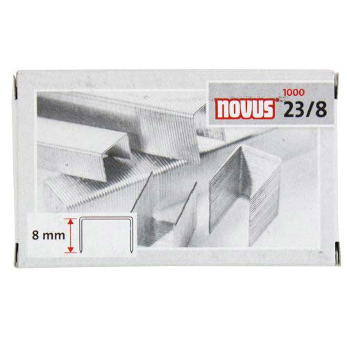 Novus 23-8 Super Premium Heavy Duty Staples - 1000pk