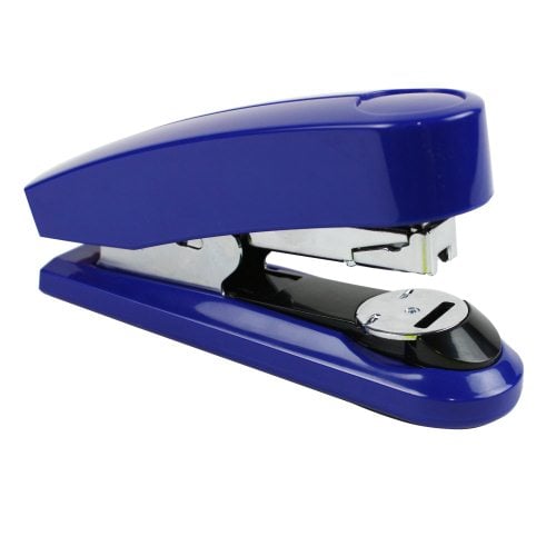 Novus B4FC Compact Flat Clinch Executive Stapler - Blue