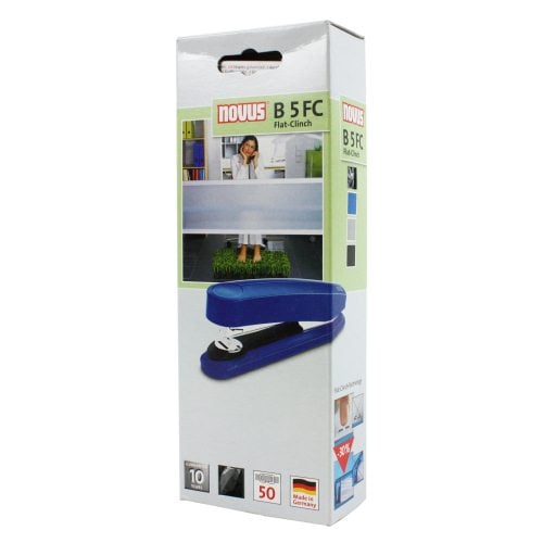 Novus B5FC Executive Flat Clinch Stapler - Black - Clearance Sale