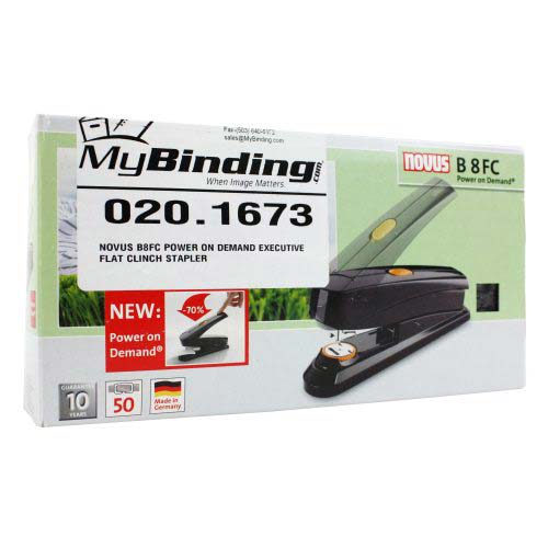 Novus B8FC Power On Demand Executive Flat Clinch Stapler