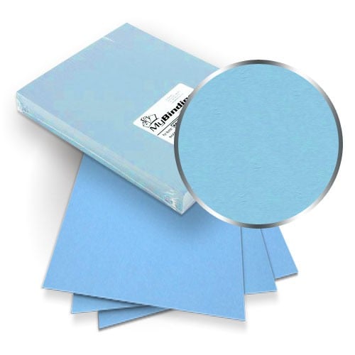 Ocean Blue Grain 8.5 x 11 Letter Size Binding Covers - 100pk