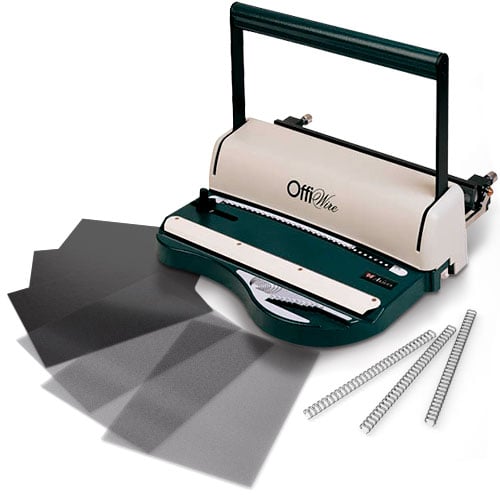 Akiles OffiWire Manual 3:1 Wire Binding Starter Kit with Supplies and Covers