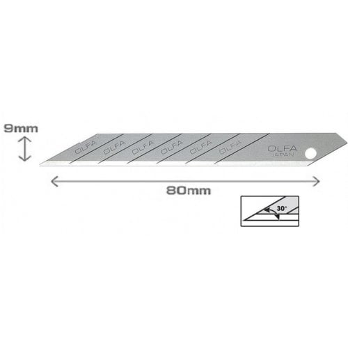 OLFA Acute 30-Degree Replacement Blades - 10pk