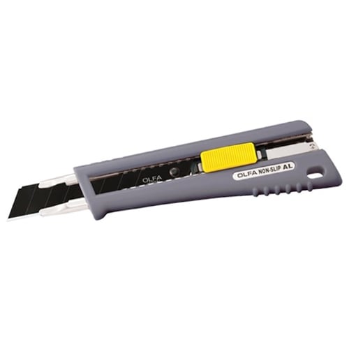 OLFA NL-AL HandSaver Rubber Grip Auto-Lock Heavy-Duty Cutter
