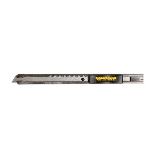 OLFA SVR-2 Stainless Steel Auto-Lock Utility Knife With Blade Snapper