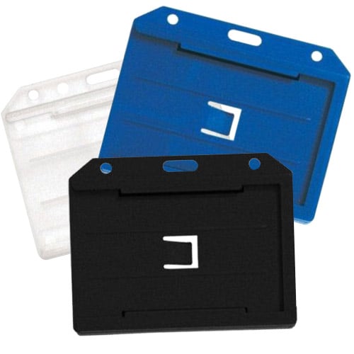 Open Face 2-Sided Horizontal Rigid Card Holders - 50pk