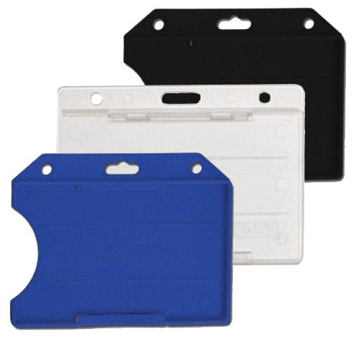 Open Face Horizontal Rigid Badge Holders - 50pk