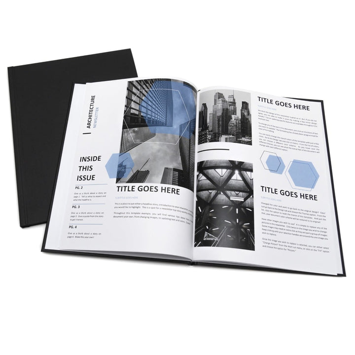 Diplomat Metal Spine Thermal Binding Hard Covers [Portrait, Black, 9mm, 11" X 8.5"] - Clearance Sale