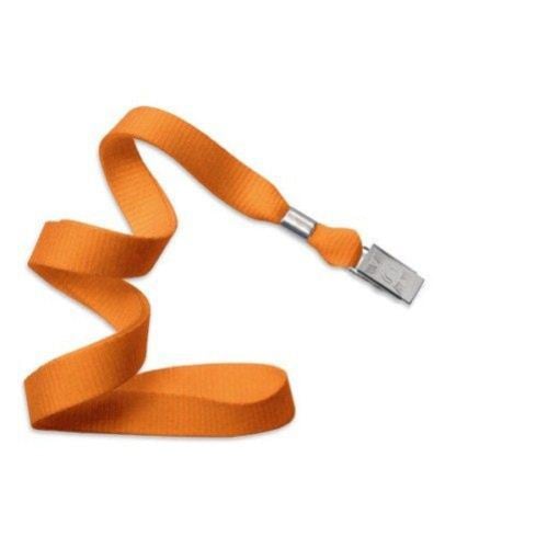 Orange Microweave Lanyard with NPS Bulldog Clip - 100pk