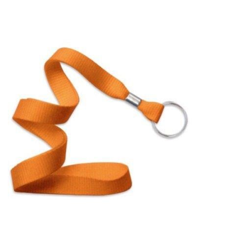 Orange Microweave Lanyard with NPS Split Ring - 100pk
