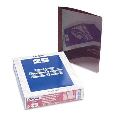 Oxford 1/2" Clear Front Linen Report Cover