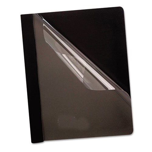 Oxford 1/2" Clear/Black Clear Front Report Cover - 25pk
