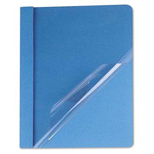 Oxford 1/2" Clear/Light Blue Clear Front Report Cover 25pk
