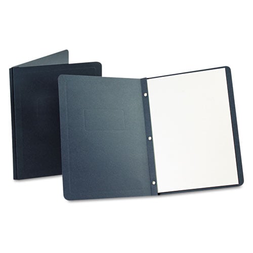 Oxford 1/2" Dark Blue Title Panel Border Front Report Cover