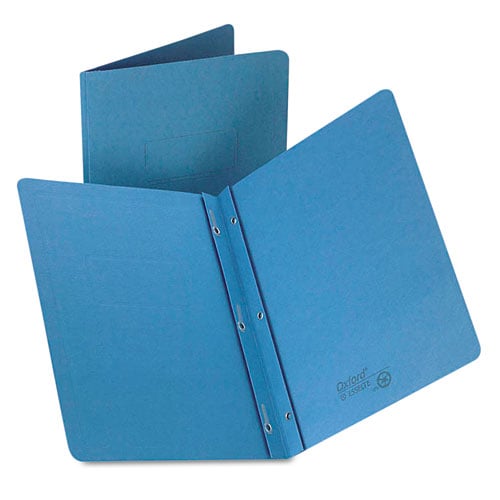 Oxford 1/2" Light Blue Title Panel Border Front Report Cover