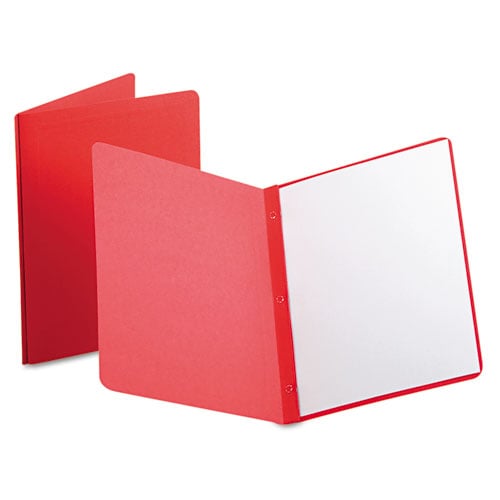 Oxford 1/2" Red Title Panel and Border Front Report Cover